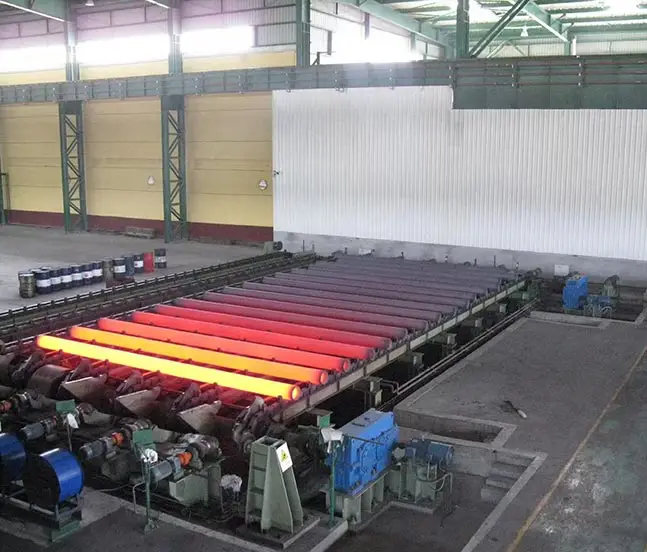 Round steel production