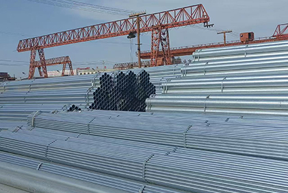 Stock steel pipe