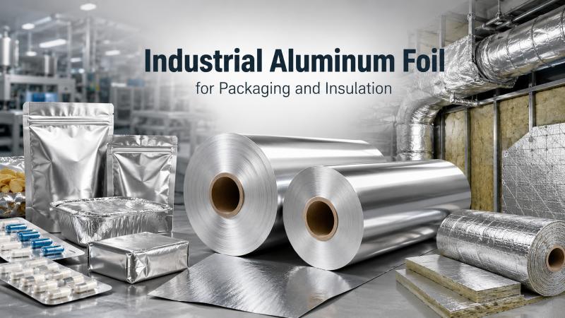 aluminum foil roll packaging surface and product form for quality review